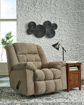 Prime Furniture - Ashley Furniture - Kegler Living Room - Rocker Recliner / Briar - 4450525